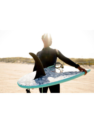 RYD Sea Movie Soft Surfboard 9ft 6 - Aqua