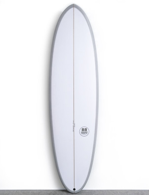 Seastix Deckhand Surfboard 6ft 10 Futures - Grey Spray