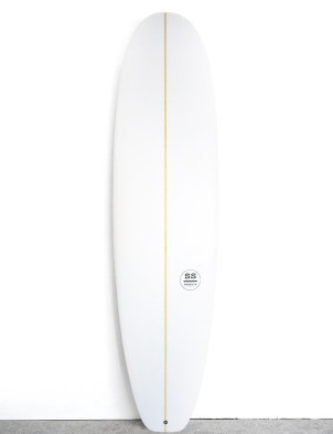 Seastix Slider Mini Mal Surfboard 7ft 6 Futures - White