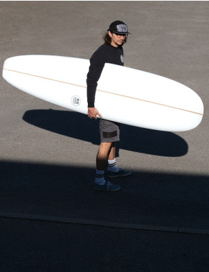 Seastix Slider Mini Mal Surfboard 8ft 0 Futures - White