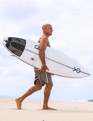 Slater Designs Ibolic FRK + Surfboard 6ft 2 Futures - White