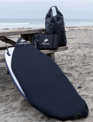 Firewire Black Mesh Surfboard Stretch Cover Fish/Hybrid 5ft 4 - Black