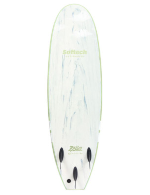 Softech Roller Hand Shaped soft surfboard 6ft 6 - Lime