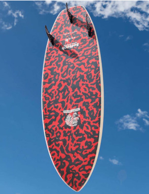 Softech Toledo soft surfboard 6ft 0 - Black/Blood