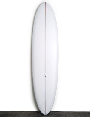 Son of Cobra Mid Twin Surfboard 7ft 4 Futures - White 