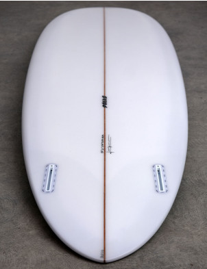 Son of Cobra Mid Twin Surfboard 7ft 4 Futures - White 