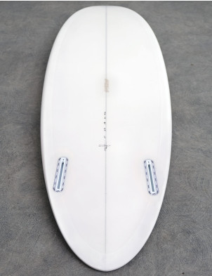 Son of Cobra Round Twin Surfboard 5ft 6 Futures - White 