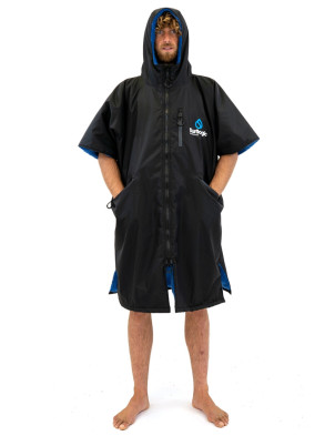 Surflogic Storm Short Sleeve Large Changing Robe - Black