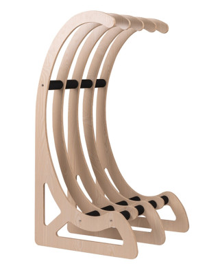 Surflogic Wooden Free Standing Surfboard Rack - Wood