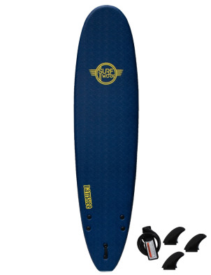 Surfworx Banshee Mini Mal soft top surfboard 7ft 0 - Blue
