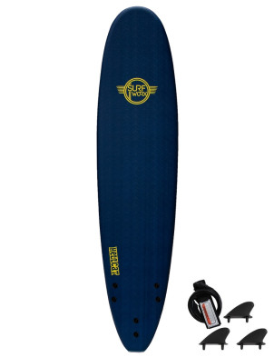 Surfworx Hellcat Mini Mal soft surfboard 8ft 0 - Midnight Blue