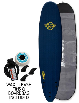 Surfworx Hellcat Mini Mal soft surfboard package 8ft 0 - Midnight Blue