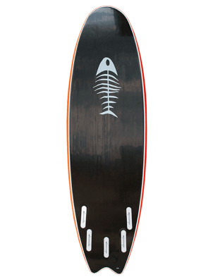 Surfworx Pro-Line Code Hybrid Soft Surfboard 6ft 4 Package - Orange