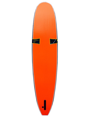 Surfworx Ribeye Longboard Soft Surfboard 9ft 0 Package - Black
