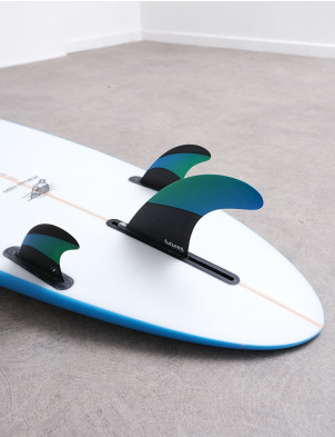 Futures Techflex 6.88 2 + 1 Fins - Green