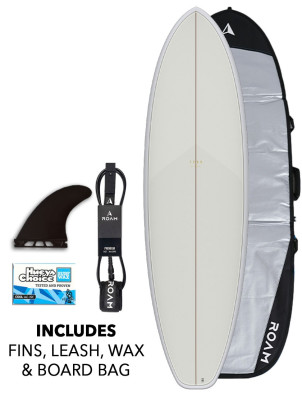 Torq Big Boy Surfboard 7ft 2 Package - Legacy Oyster Grey
