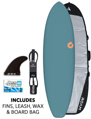 Torq Big Boy Surfboard 6ft 10 Package - Pop Petrol