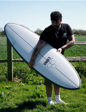 Torq x Channel Islands X-Lite M23 Surfboard 6ft 8 Futures - Graphite + Pinline 