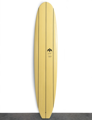Torq Tec x Delpero Classic Longboard Surfboard 9ft 2 Single Fin - Resin Tint