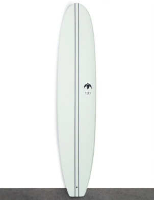 Torq Tec x Delpero Pig Longboard Surfboard 9ft 4 Single Fin - Clear