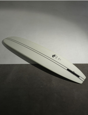 Torq Tec x Delpero Pig Longboard Surfboard 9ft 4 Single Fin - Clear