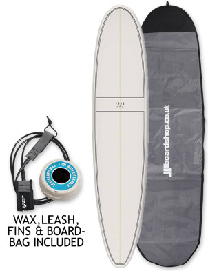 Torq Longboard surfboard 9ft 0 Package - Stone Fibre Pattern