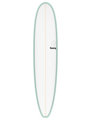 Torq Longboard surfboard 9ft 0 - Sea Green/White Pinline