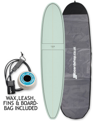 Torq Longboard surfboard 8ft 6 Package - Palm Fibre Pattern