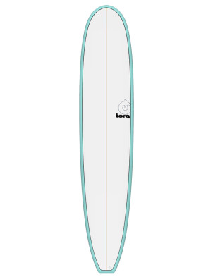 Torq Longboard surfboard 9ft 0 - Light Teal + Pinline