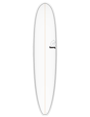 Torq Longboard surfboard 8ft 6 - White/Pinline