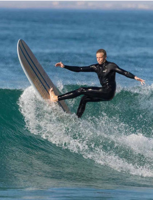Torq Longboard surfboard 8ft 6 - Palm Fibre Pattern