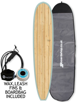 Torq Longboard surfboard 9ft 1 Package - Wood Deck + Palm