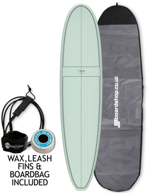 Torq Longboard surfboard 8ft 0 Package - Palm Fibre Pattern