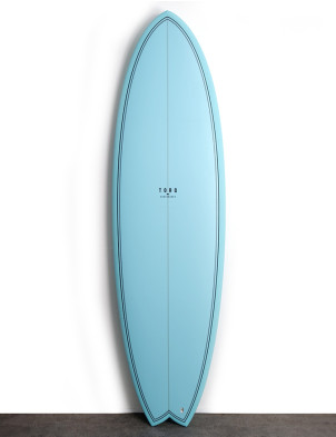 Torq Mod Fish surfboard 7ft 2 - Blue Fibre Pattern