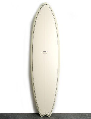 Torq Mod Fish surfboard 7ft 2 - Cream Fibre Pattern