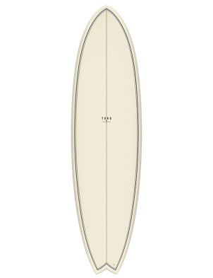 Torq Mod Fish surfboard 7ft 2 - Palm Fibre Pattern