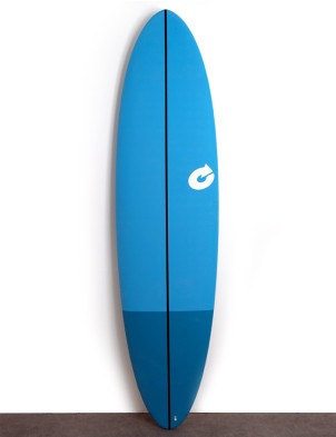 Torq Mod Fun EVA Soft Top Surfboard 7ft 6 - Light Blue Croc Skin