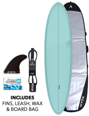 Torq Mod Fun Surfboard 7ft 6 Package - Laguna Seaglass