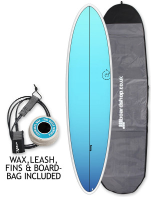 Torq Mod Fun Surfboard 7ft 2 package - Blue Retro Fade