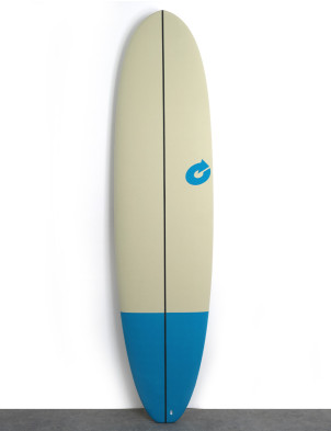 Torq Mod Fun V+ EVA Soft Top Surfboard 7ft 8 - Sand/Blue Croc Skin