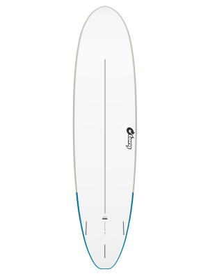 Torq Mod Fun V+ EVA Soft Top Surfboard 7ft 4 - Sand/Blue Croc Skin