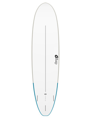 Torq Mod Fun V+ EVA Soft Top Surfboard 7ft 8 Package - Sand/Blue Croc Skin