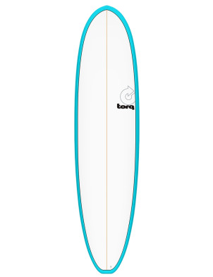Torq Mod Fun V+ Surfboard 8ft 2 - Blue + Pinline