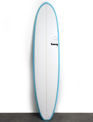 Torq Mod Fun V+ surfboard 7ft 4 - Blue + Pinline