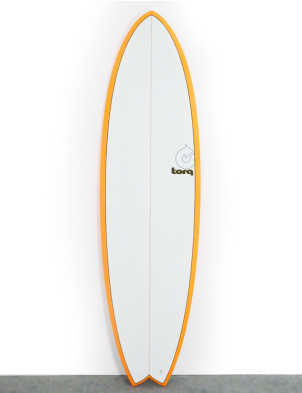 Torq Mod Fish surfboard 6ft 10 - Orange Rail + Pinline