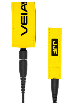 VEIA John John Pro Comp Surfboard Leash 6ft - Hi-Vis Gold/Night