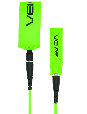 VEIA John John Pro Surfboard Leash 6ft - Hi-Vis Green/Space