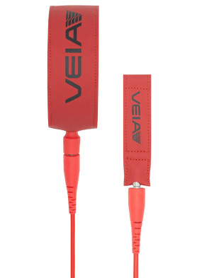 VEIA John John Pro Surfboard Leash 6ft - Night/Red