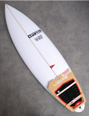 VEIA John John Round  Tail Pro Surfboard Tail Pad - Night/Red