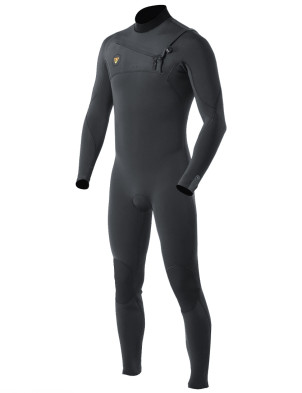 Vissla 7 Seas Chest Zip 4/3mm Wetsuit - Charcoal